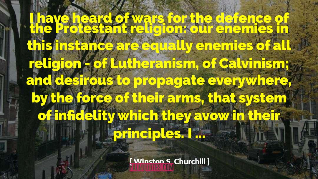 Calvinism quotes by Winston S. Churchill