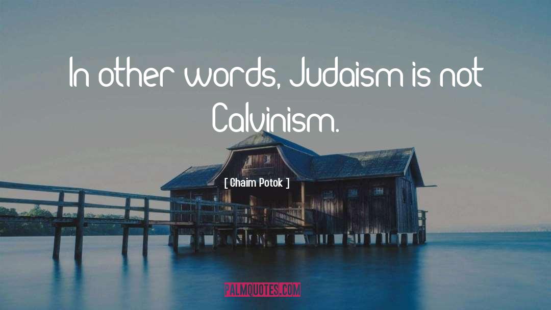 Calvinism quotes by Chaim Potok