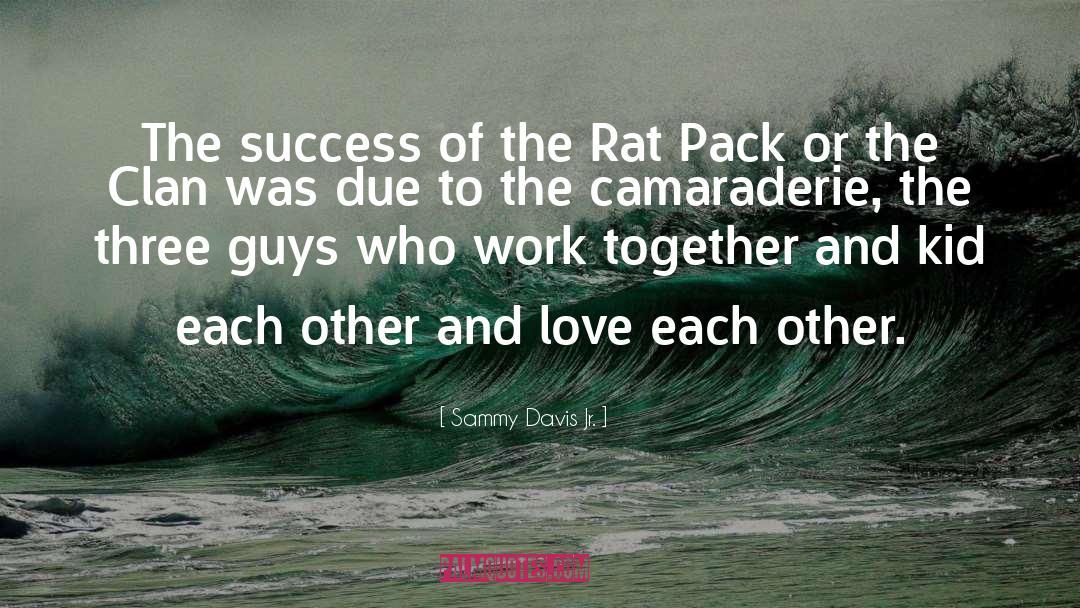 Camaraderie quotes by Sammy Davis Jr.
