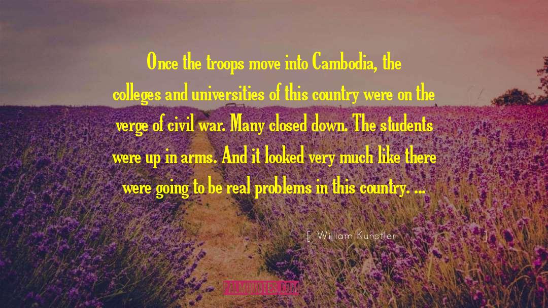 Cambodia quotes by William Kunstler
