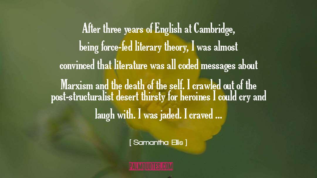 Cambridge quotes by Samantha Ellis