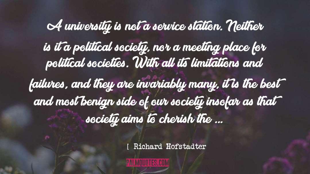 Cambridge University quotes by Richard Hofstadter