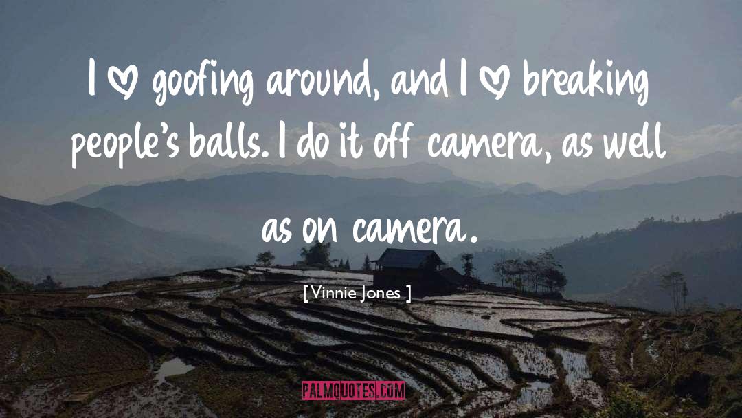 Camera Apertures quotes by Vinnie Jones
