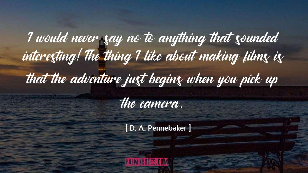 Camera Filters quotes by D. A. Pennebaker