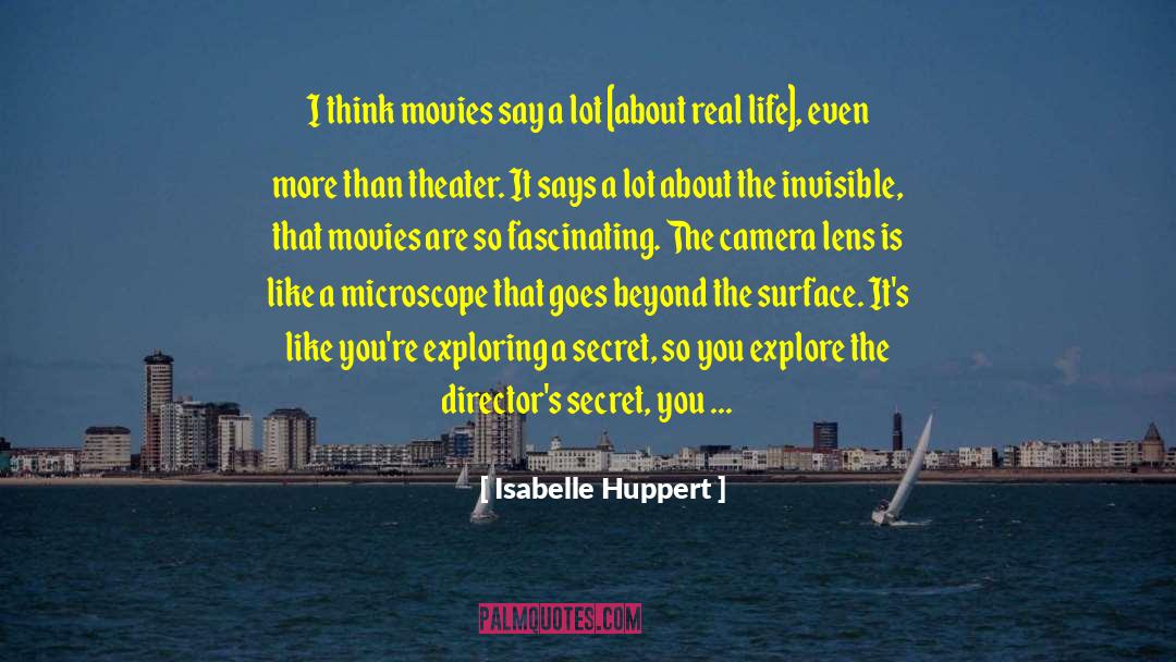 Camera Lens quotes by Isabelle Huppert