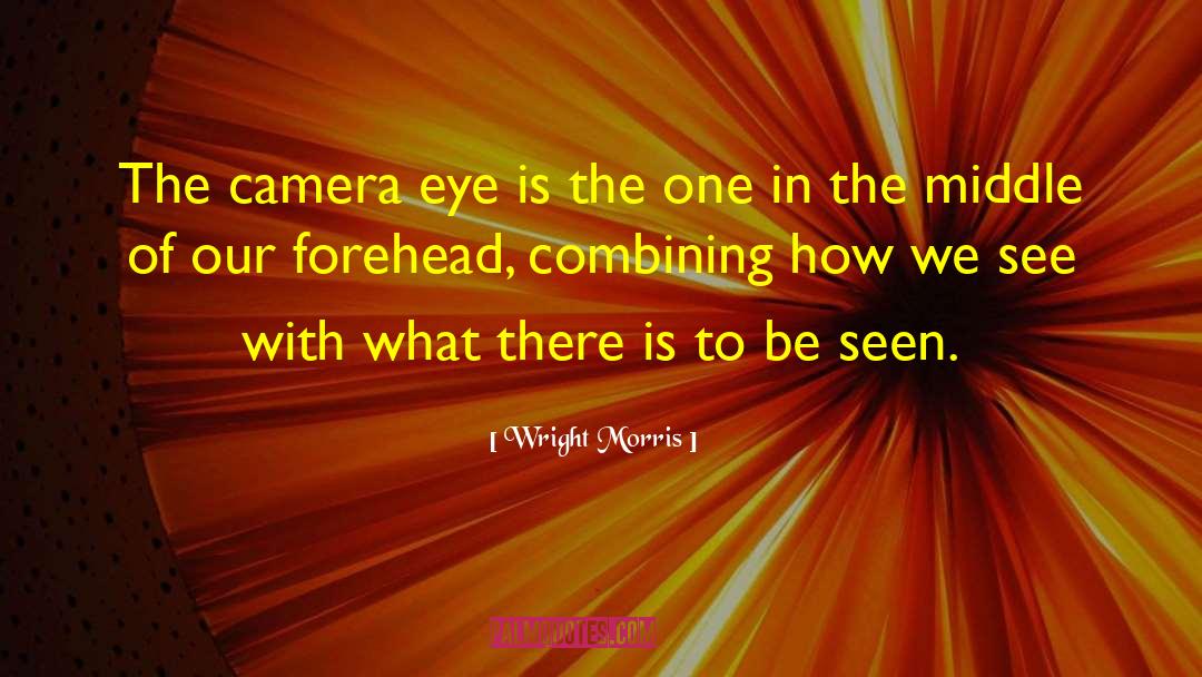 Camera Lens quotes by Wright Morris