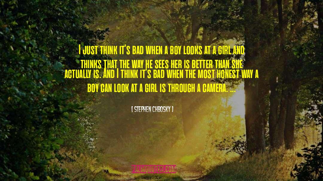 Camera Lovers quotes by Stephen Chbosky