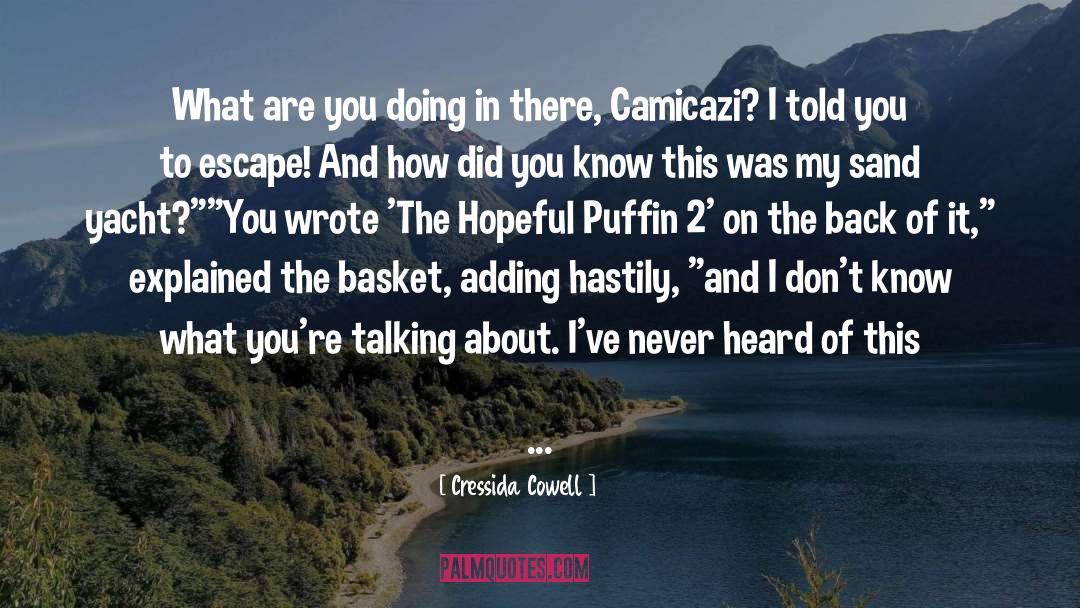 Camicazi quotes by Cressida Cowell