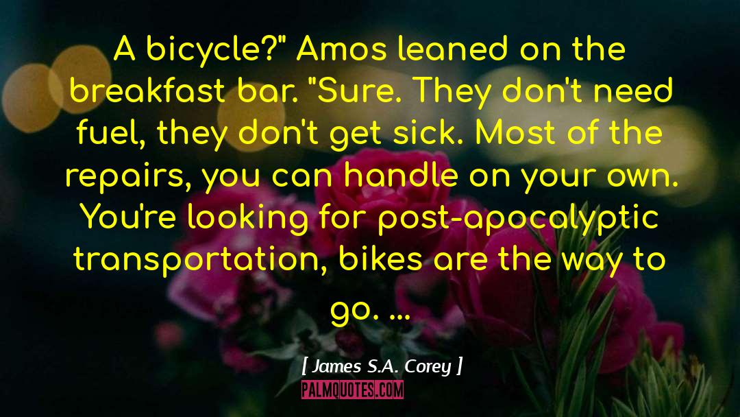 Caminade Bikes quotes by James S.A. Corey