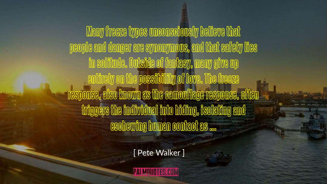 Camouflage quotes by Pete Walker