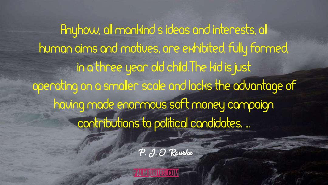 Campaign Contributions quotes by P. J. O'Rourke