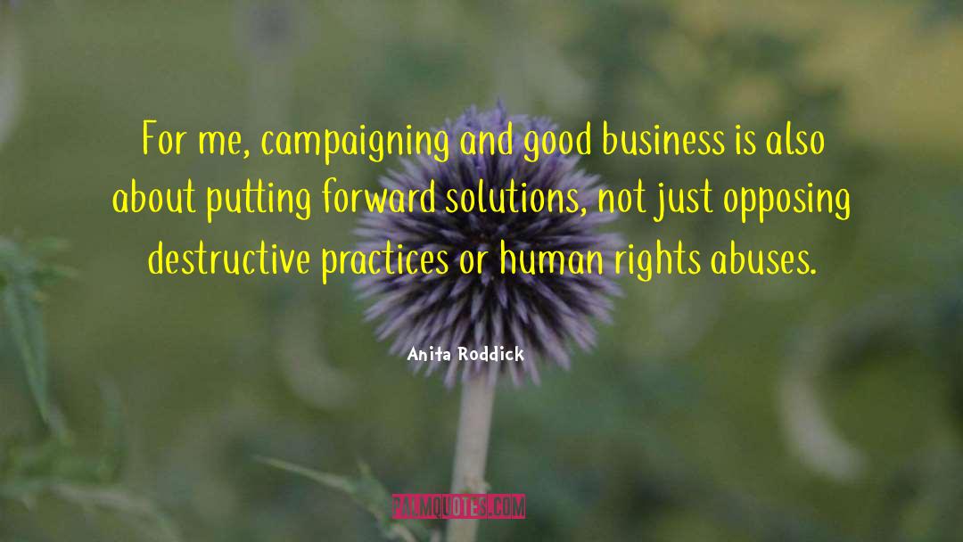 Campaigning quotes by Anita Roddick