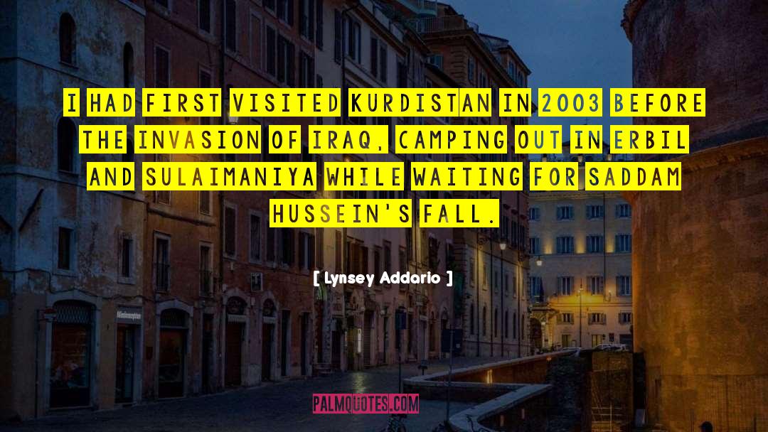 Camping Out quotes by Lynsey Addario
