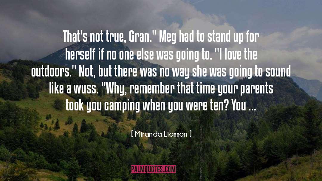 Camping Out quotes by Miranda Liasson