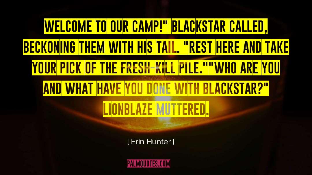 Camps quotes by Erin Hunter