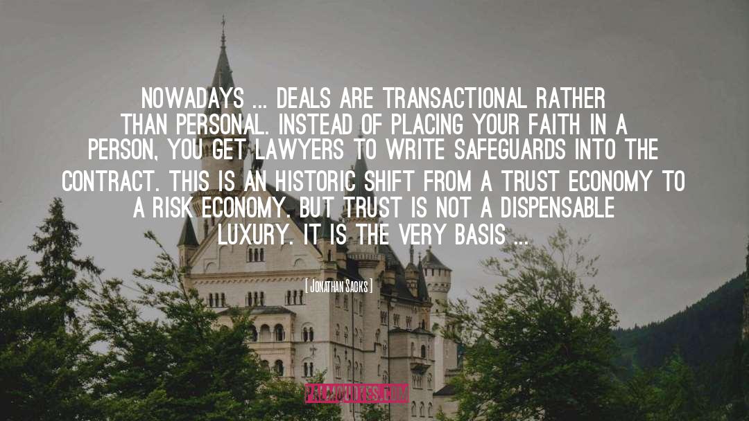 Can Not Trust quotes by Jonathan Sacks