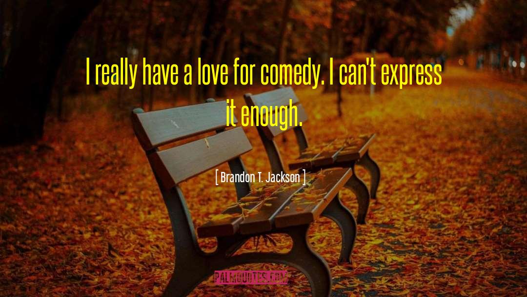 Can T Measure Love quotes by Brandon T. Jackson