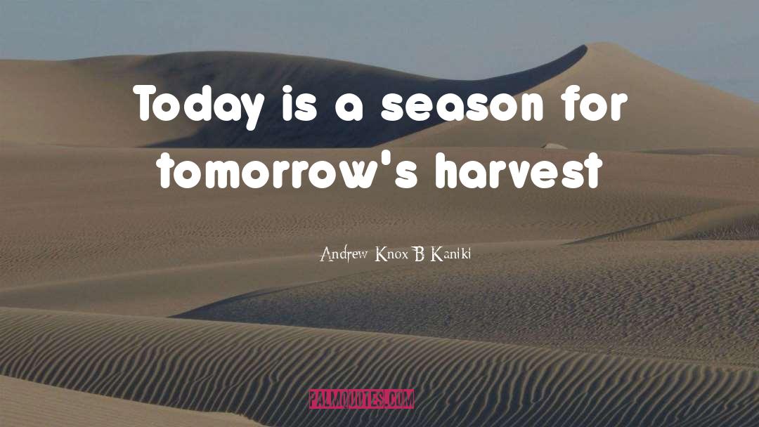 Can T Reap A Harvest quotes by Andrew-Knox B Kaniki