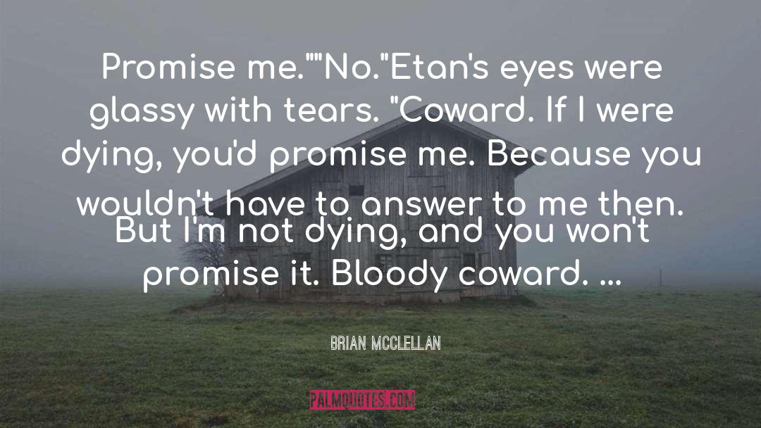 Can You Promise Me quotes by Brian McClellan