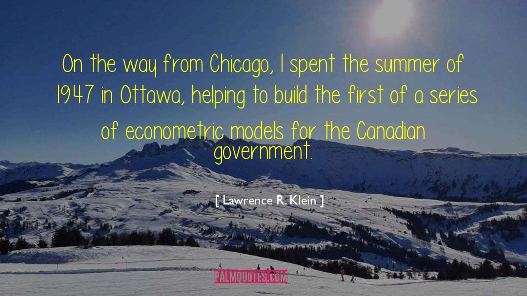 Canadian Government quotes by Lawrence R. Klein