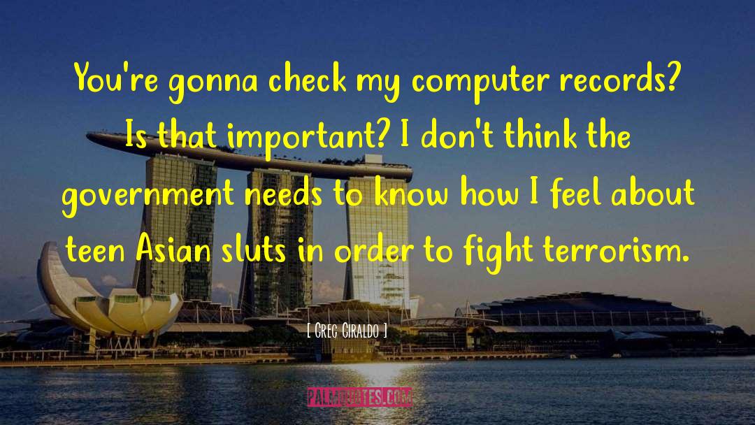 Canadian Government quotes by Greg Giraldo