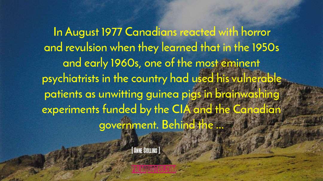 Canadian Government quotes by Anne Collins