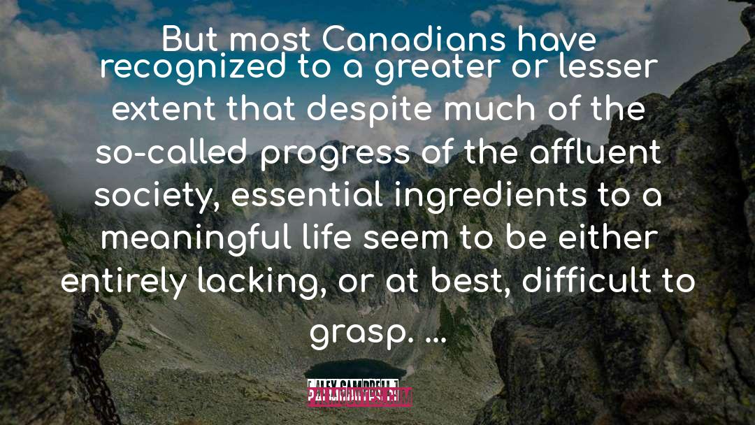 Canadians quotes by Alex Campbell