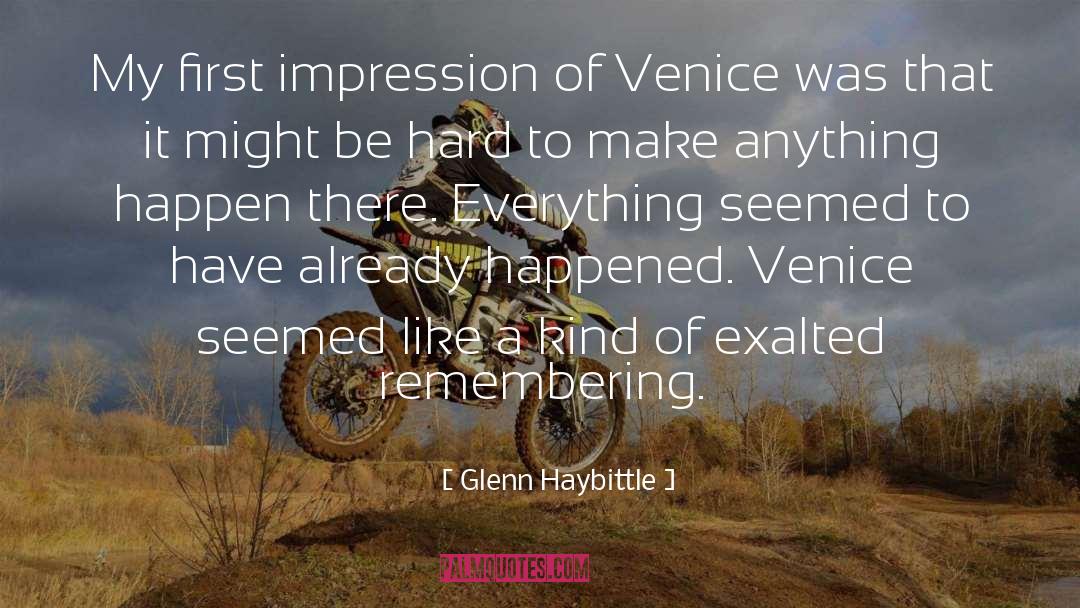Canaletto Venice quotes by Glenn Haybittle