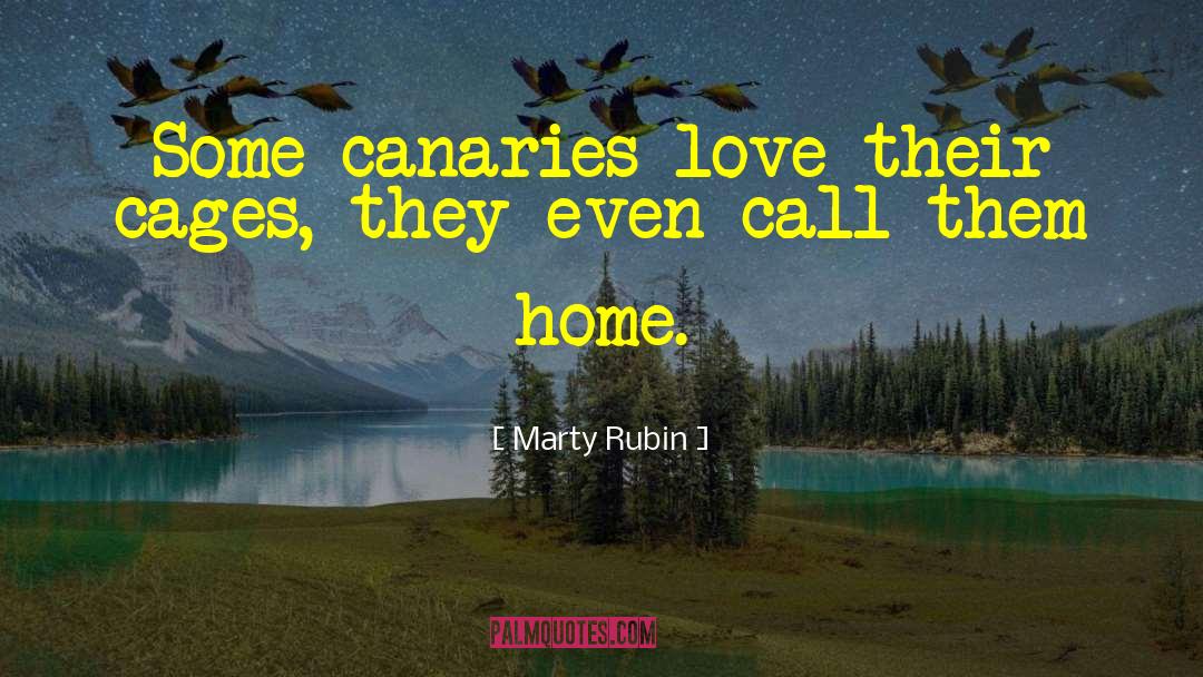 Canaries quotes by Marty Rubin