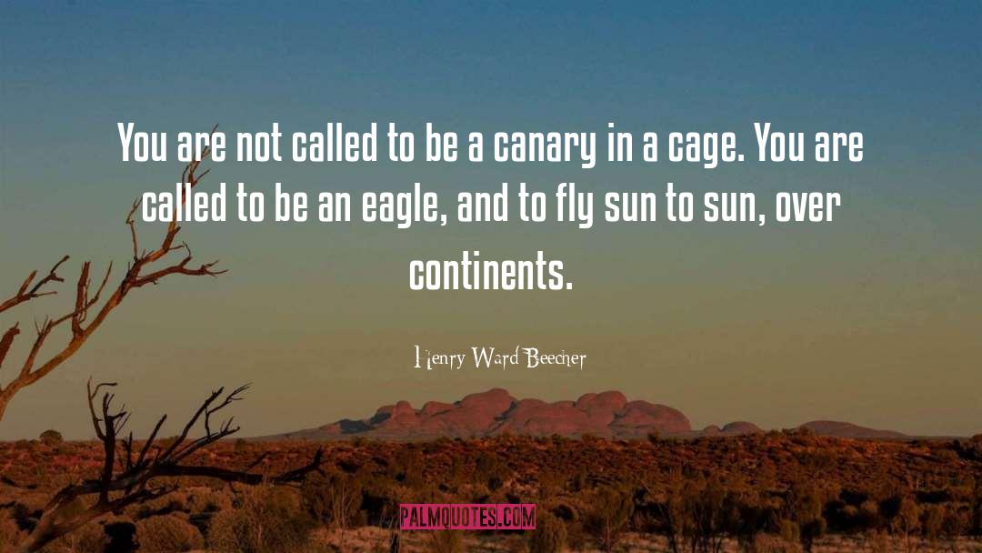 Canary quotes by Henry Ward Beecher
