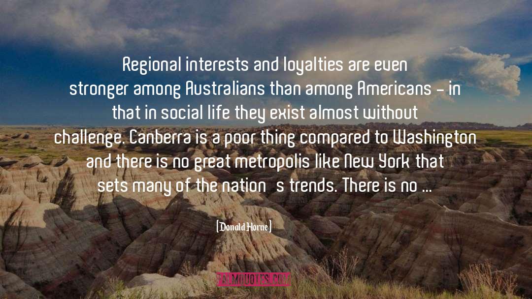 Canberra quotes by Donald Horne