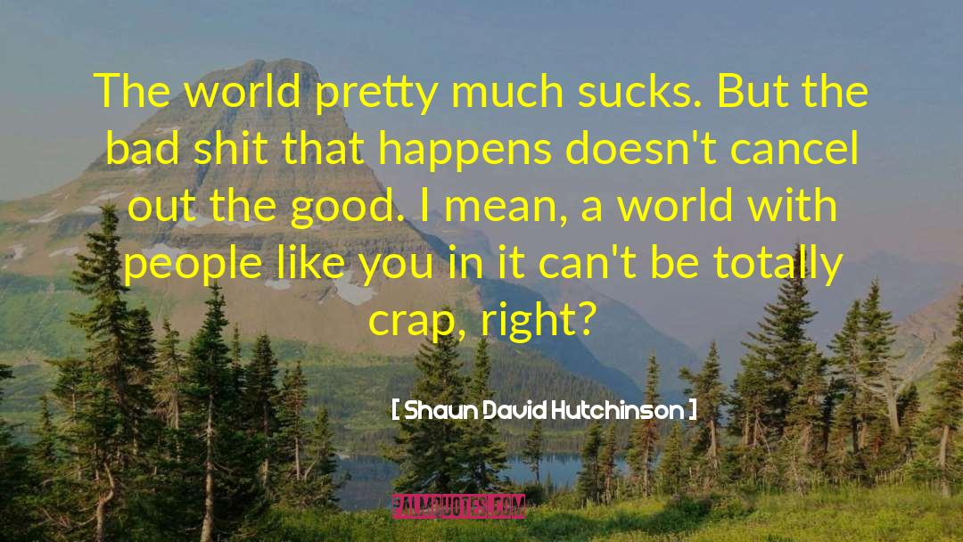 Cancel quotes by Shaun David Hutchinson