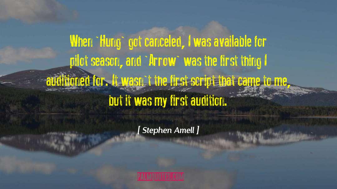 Canceled quotes by Stephen Amell