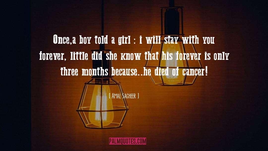 Cancer Death quotes by Amal Sagheer