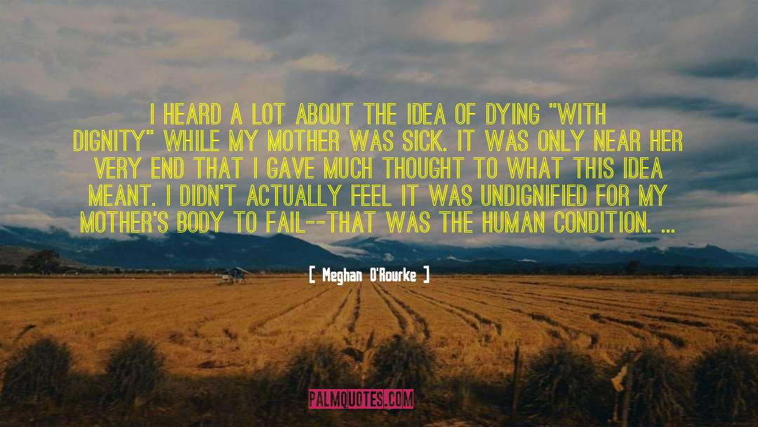 Cancer Death quotes by Meghan O'Rourke