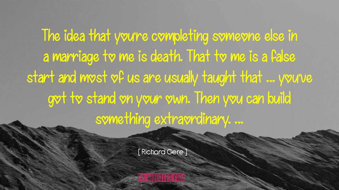 Cancer Death quotes by Richard Gere