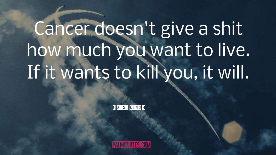 Cancer Death quotes by A.S. King
