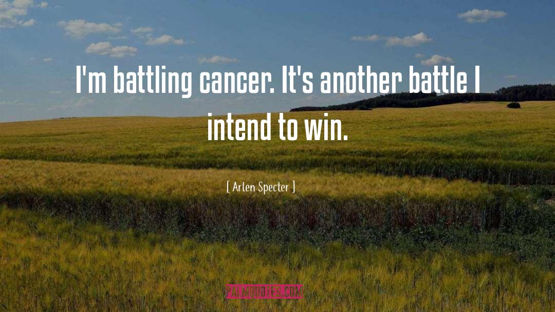 Cancer Diagnosis quotes by Arlen Specter