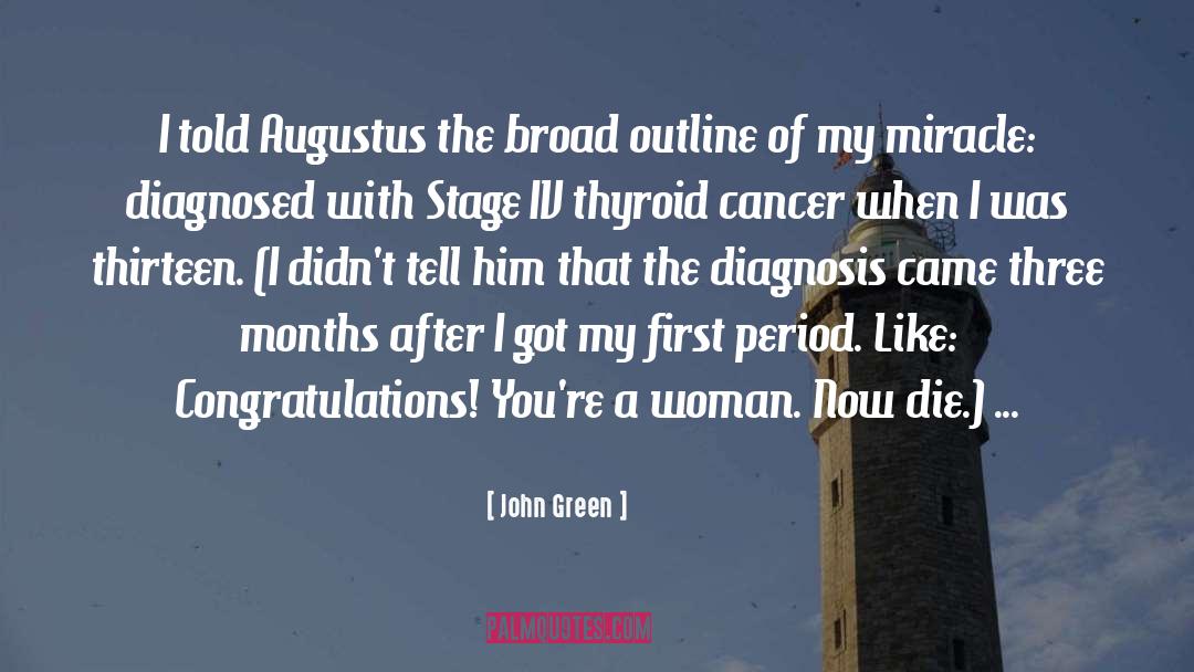 Cancer Diagnosis quotes by John Green