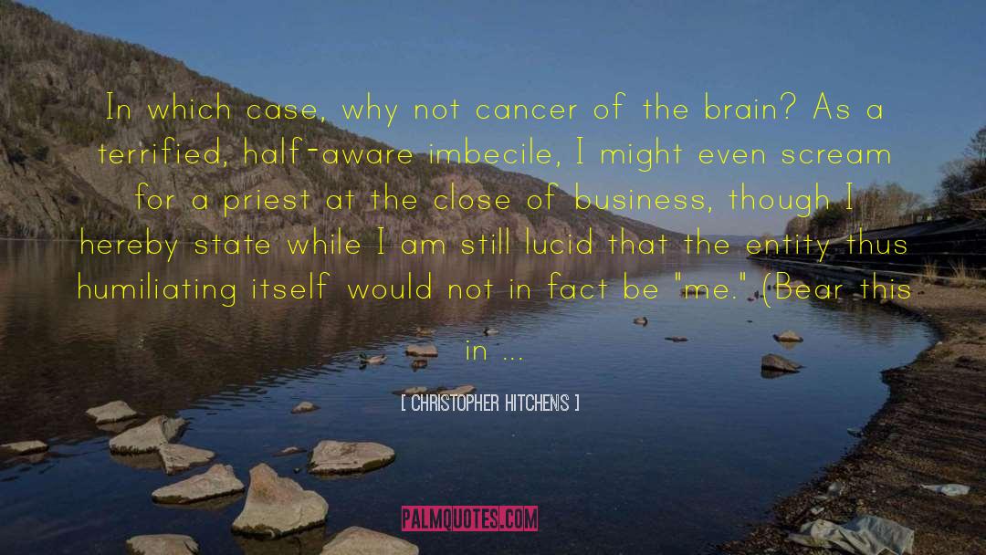Cancer Fighter quotes by Christopher Hitchens