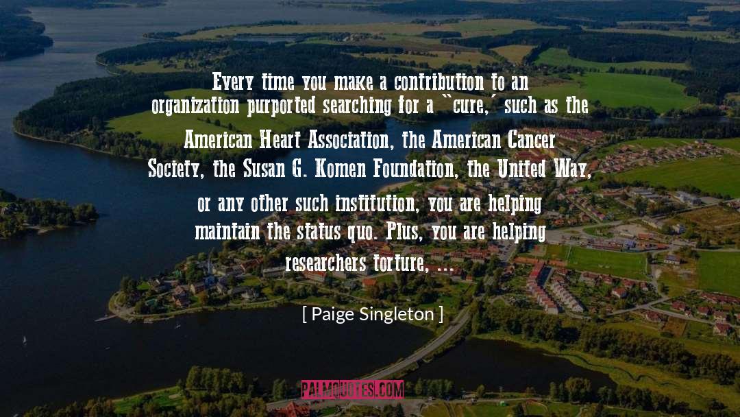 Cancer Fighter quotes by Paige Singleton