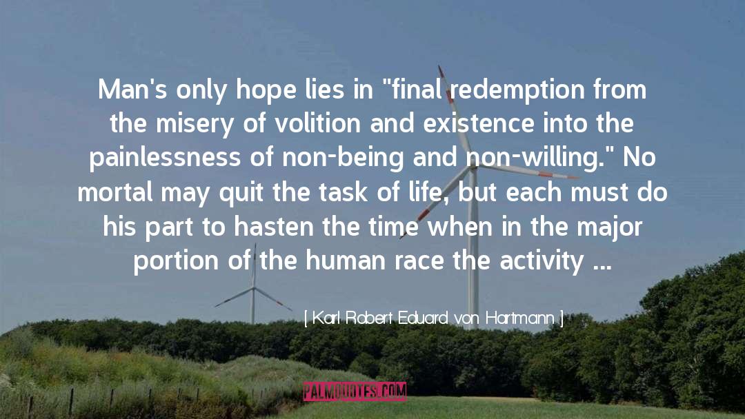 Cancer Hope quotes by Karl Robert Eduard Von Hartmann