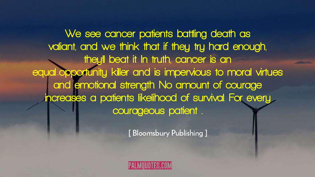 Cancer Patients quotes by Bloomsbury Publishing