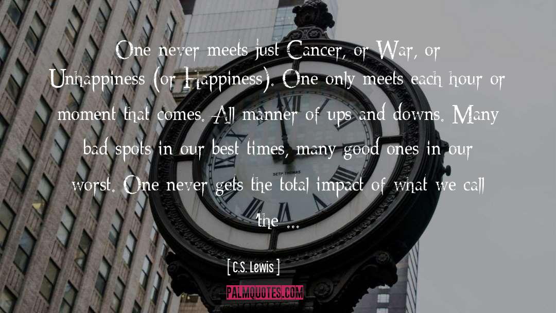 Cancer quotes by C.S. Lewis