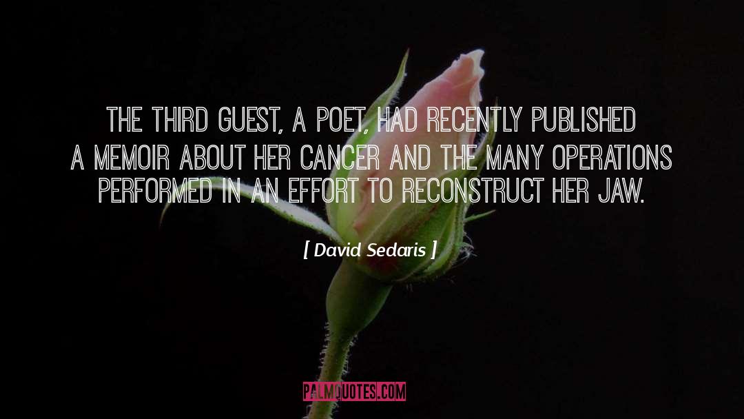 Cancer quotes by David Sedaris