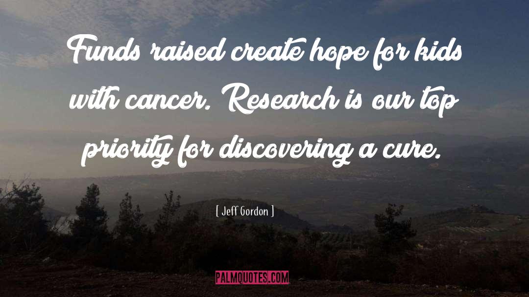 Cancer Research quotes by Jeff Gordon