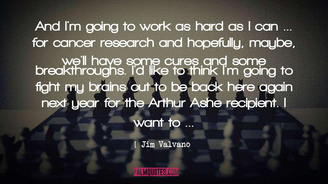 Cancer Research quotes by Jim Valvano