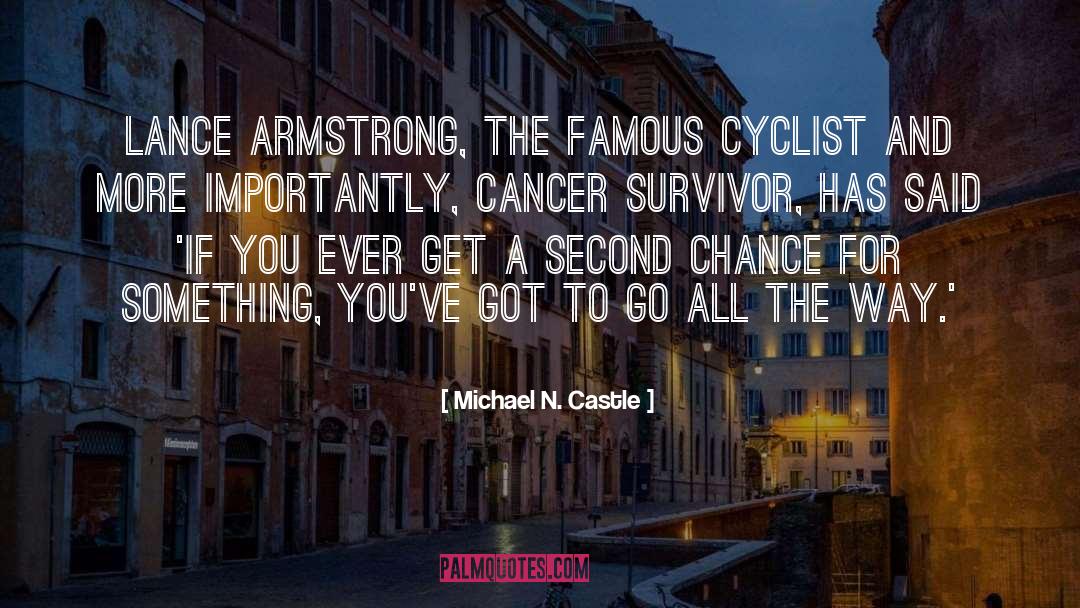 Cancer Survivor quotes by Michael N. Castle