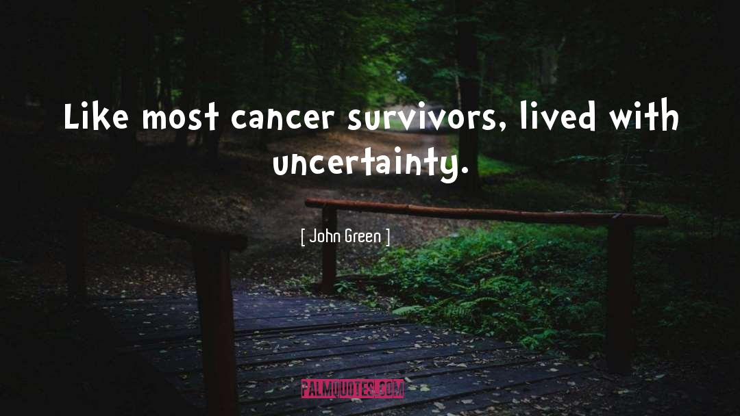 Cancer Survivors quotes by John Green