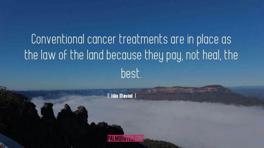Cancer Treatment quotes by John Diamond